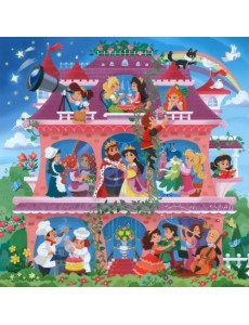 Пазл фигурный на подложке Замок принцессы, 80 деталей Пазл фигурный на подложке Замок принцессы, 80 деталей