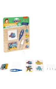 Аквамозаика с бусинами-цилиндрами. Подводное путешествие