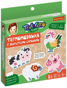Термомозаик.с закрыт.бусинами."Жители фермы"ВВ5331 Термомозаик.с закрыт.бусинами."Жители фермы"ВВ5331
