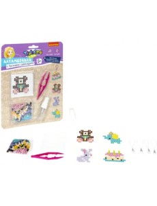 Аквамозаика с бусинами-цилиндрами. У мишки День Рождения