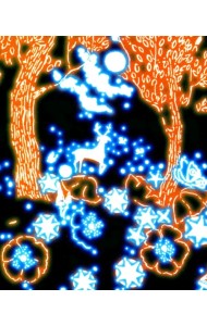 Живопись с неоновыми красками. Однажды в лесу