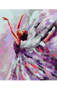 Картина по номерам на холсте с подрамником. Балет