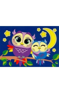 Картина по номерам. Совушки