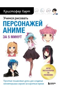 Учимся рисовать персонажей аниме за 5 минут. Простые пошаговые уроки