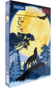 Пазл. Полнолуние. Волк, 500 элементов