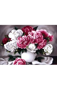 Алмазная мозаика. Когай Ж. Пионы