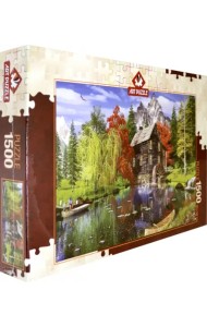 Пазл. Рыбалка рядом с мельницей, 1500 элементов