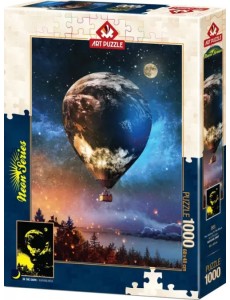 Пазл неоновый. Путешествие на Луну, 1000 элементов