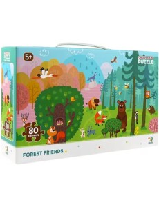 Пазл Лесные друзья, 80 элементов