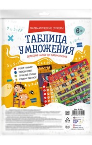 Математические стикеры Таблица умножения