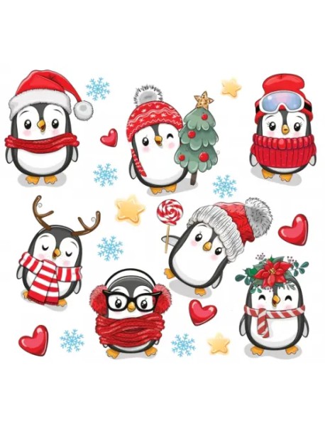 Декоративные наклейки Пингвины
