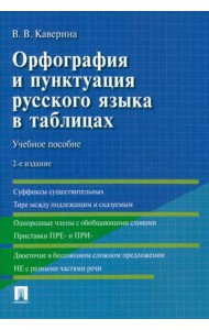 Орфография и пунктуация русского языка в таблицах. Учебное пособие