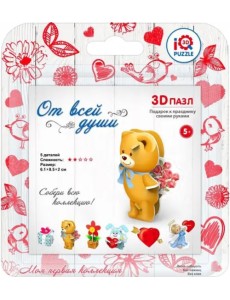 3D пазл "Мишка с цветами" (17013) 3D пазл "Мишка с цветами" (17013)