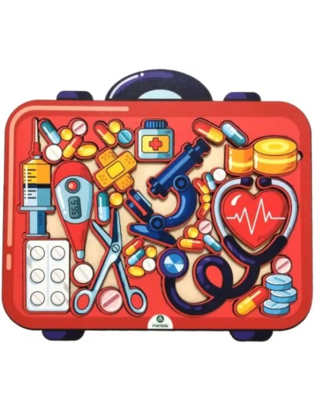 Пазл-головоломка Аптечный чемоданчик, 18 деталей