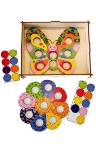 Игра-мозаика Бабочка с цветочком