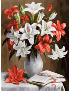 Живопись на холсте. Лилии Живопись на холсте. Лилии