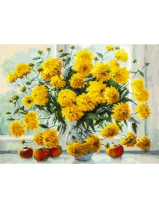 Живопись на холсте. Золотые