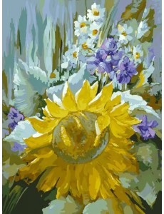 Живопись на холсте Подсолнух