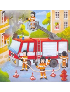 Пазл фигурный Пожарная машина, 45 деталей Пазл фигурный Пожарная машина, 45 деталей