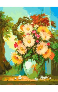 Живопись на холсте. Японский натюрморт