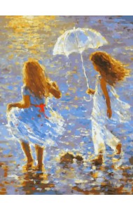 Живопись на холсте. Прогулка