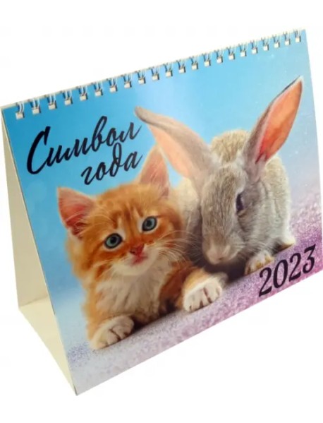 Календарь-домик на 2023 год. Кролик и кот