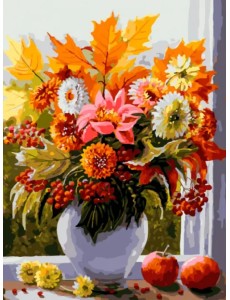 Живопись на холсте. Осенние цветы Живопись на холсте. Осенние цветы