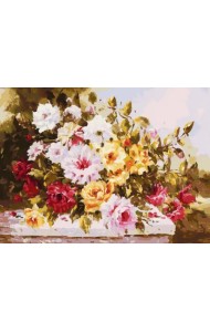 Живопись на холсте. Чудесный букет