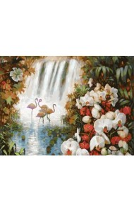 Живопись на холсте. Райский сад