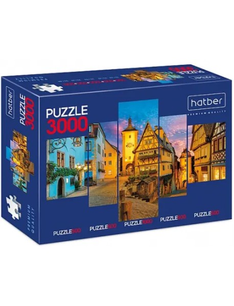 Puzzle-3000 5 в 1 Уголок Европы