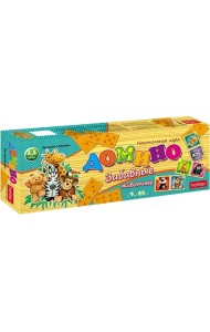 Игра настольная Домино. Забавные животные, 28 карточек