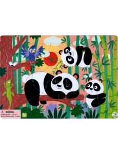 Пазл-21 Панды, в рамке Пазл-21 Панды, в рамке