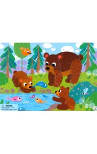 Пазл-21 Медвежата, в рамке