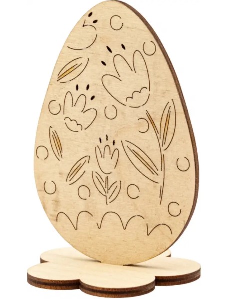 Сувенир для раскрашивания "Яйцо" на подставке цветочки