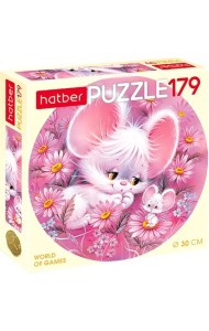 Puzzle-179 Пушистики, круглый