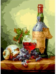 Живопись на холсте. Натюрморт с ракушками