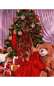 Рисование по номерам Рождественская ёлка