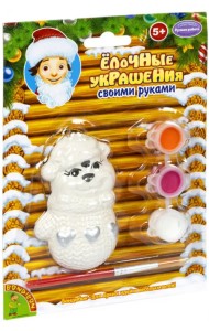 Елочные украшения своими руками. Тигренок в варежке