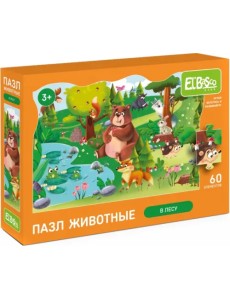 Пазл В лесу, 60 элементов Пазл В лесу, 60 элементов