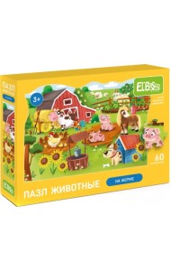 Пазл На ферме, 60 элементов