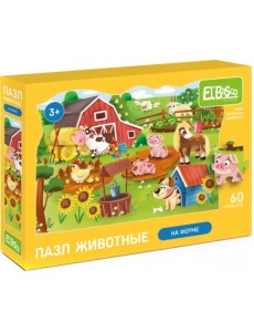 Пазл На ферме, 60 элементов
