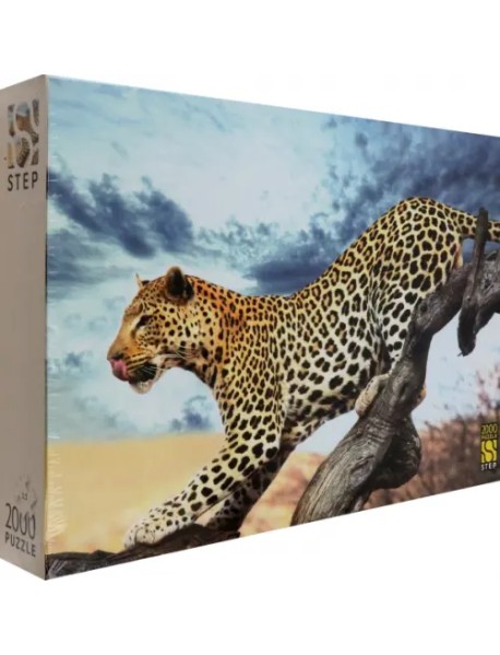 Puzzle-2000 Леопард в дикой природе