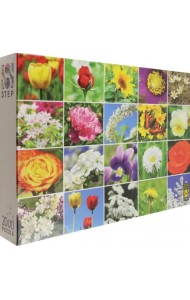 Puzzle-2000 Цветы. Коллаж
