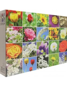 Puzzle-2000 Цветы. Коллаж