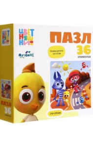Цветняшки. Пазл-36 Самокат
