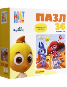 Цветняшки. Пазл-36 Самокат Цветняшки. Пазл-36 Самокат