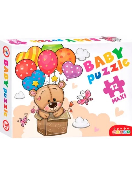 Baby Puzzle-12. Мишка и воздушные шары