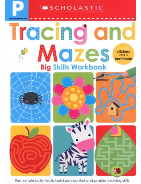 Tracing And Mazes. Pre-K Big Skills Workbook