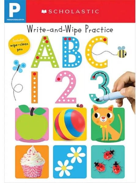 ABC 123. Write and Wipe Practice