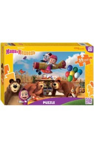 Puzzle-35 maxi Маша и Медведь